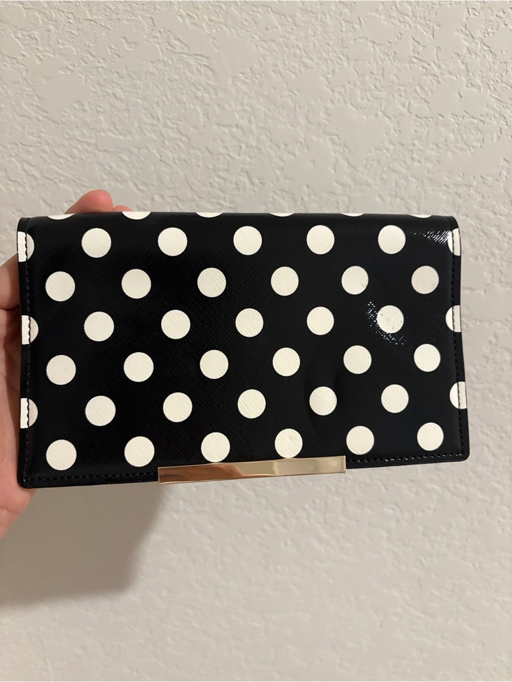 Kate Spade Replaceable Polka Dot Black & White Flap for Backpack NWT